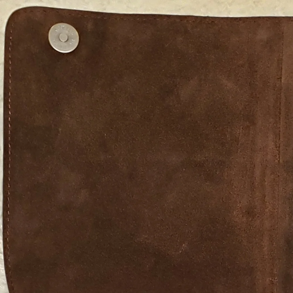 Genuine Leather Handcrafted Brown Crossbody Messenger Bag--NWT